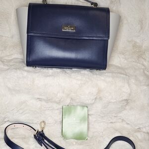 Kate Spade Navy and Gray Satchel
